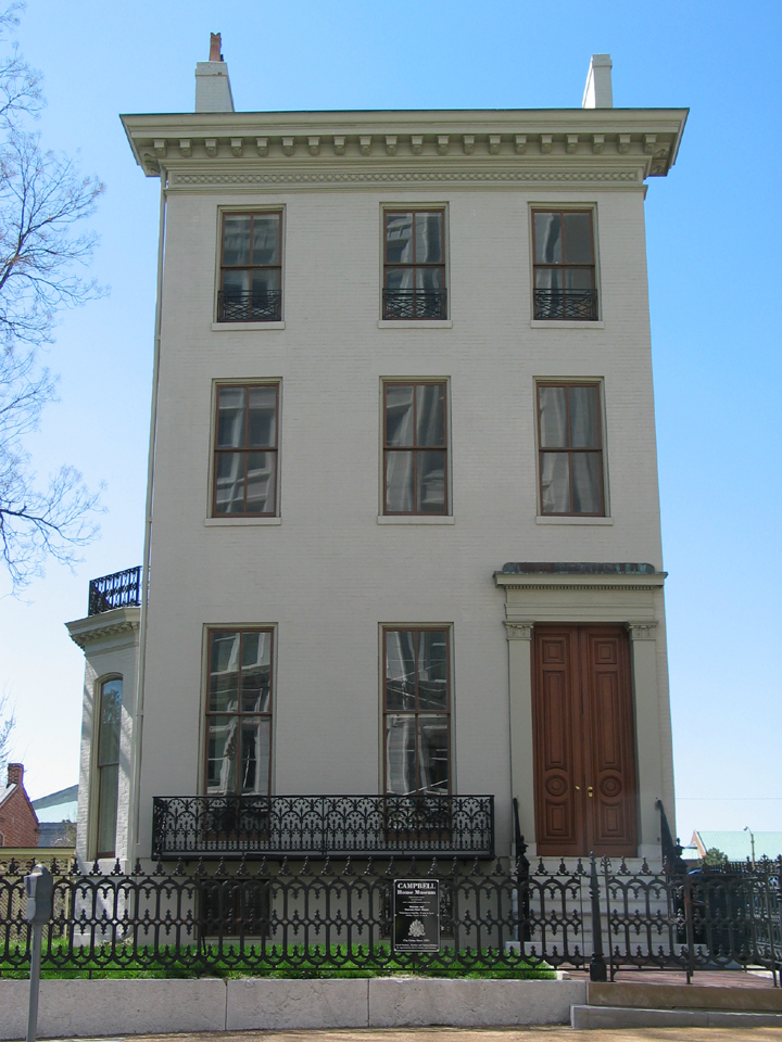 Narrow three story home
