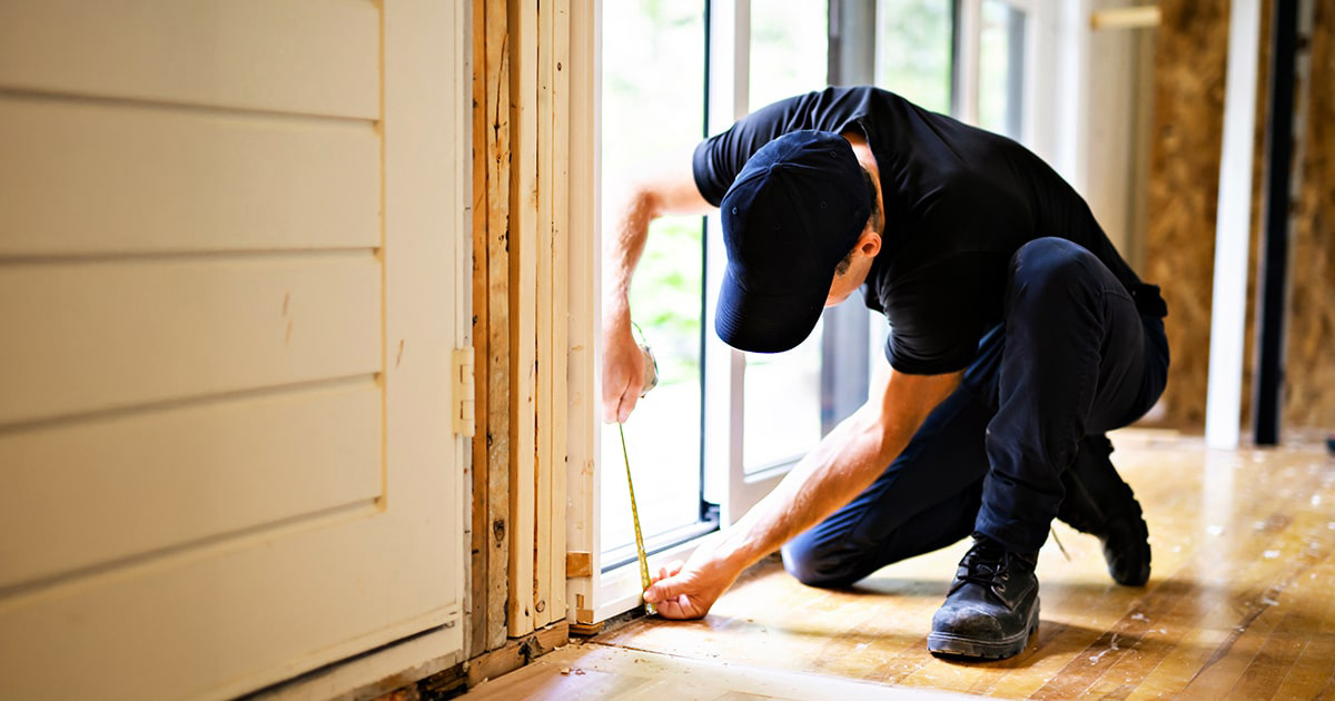 taking measurements for home renovation